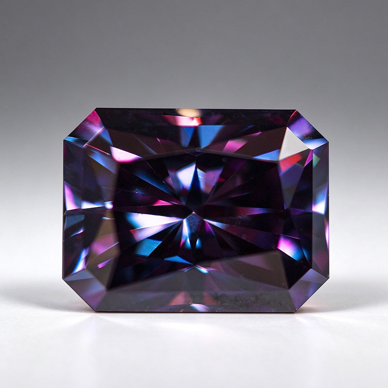 Gra Certificate Loose Moissanite Stone - Pierre Moissanite à coupe rayonnante de