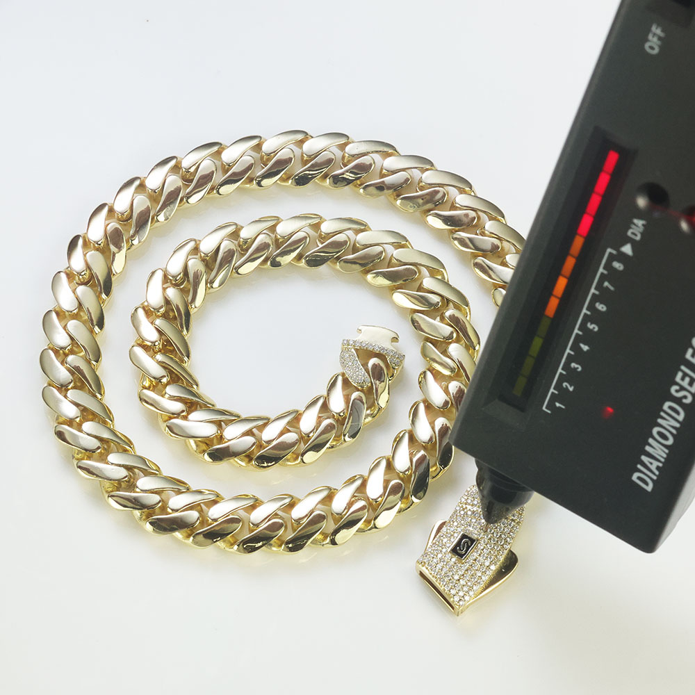 Moissanite Cuban Link Chain Iced Out - ESKEEM nouvelle chaîne de Monaco en