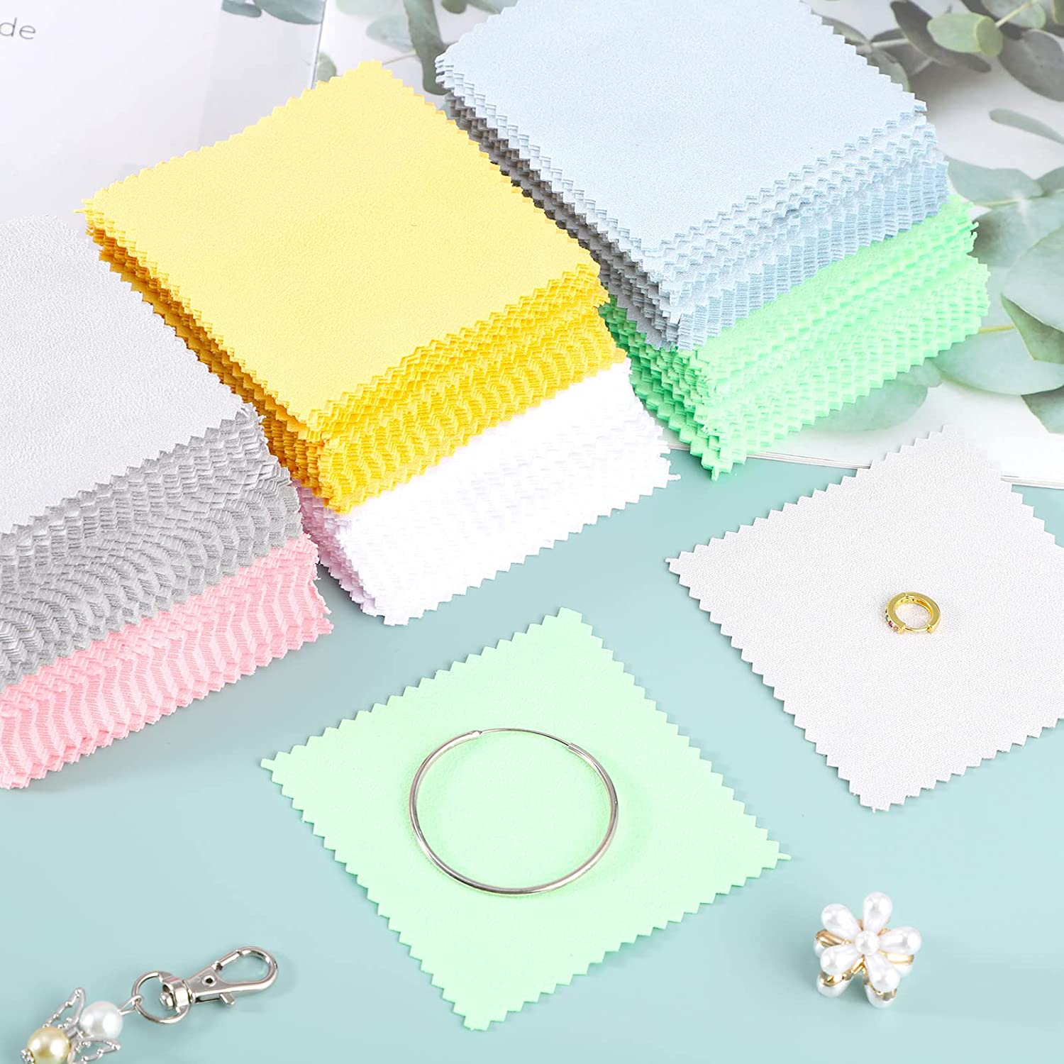 Jewelry Polishing Cloth Silver Cleaner - Nettoyeur de gril en daim doux,
