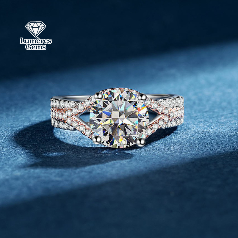 Moissanite Engagement Ring 2 Carat D Vvs1 - LumièRe Gems A 2-Carat D-Color VVS1