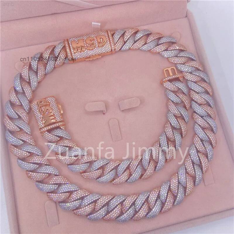Moissanite Cuban Link Chain Iced Out - Buss Down – collier de luxe