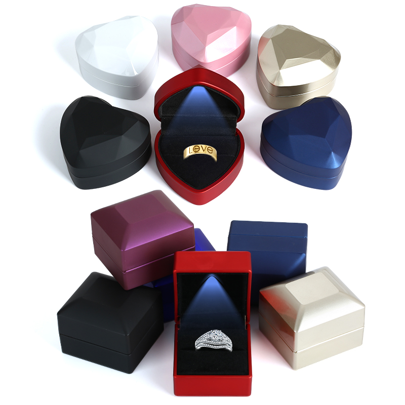 Velvet Ring Box Led Light Proposal - Boîte à bagues lumineuses LED en