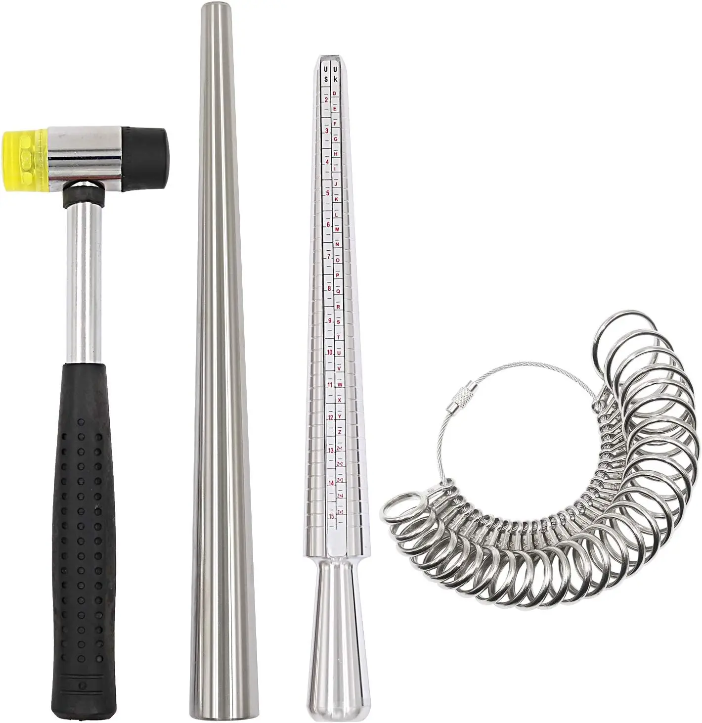 Ring Sizer Measuring Tool Mandrel Set - Outil de mesure de bague, mandrin,