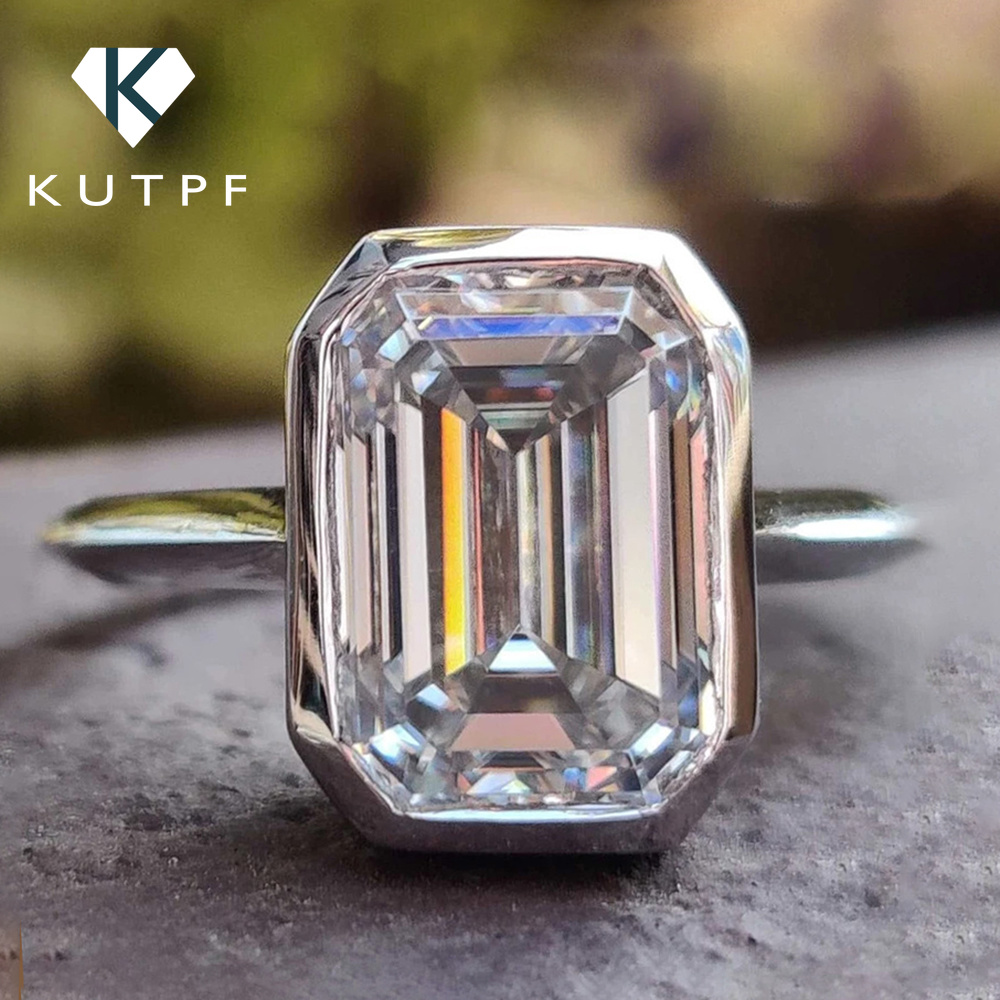 Moissanite Engagement Ring 2 Carat D Vvs1 - Bagues de fiançailles solitaires en moissanite