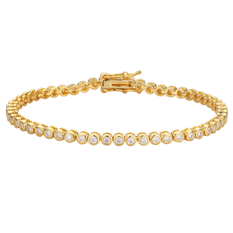 Moissanite Tennis Bracelet 925 Sterling - Bracelet tennis EUREKA en moissanite 2