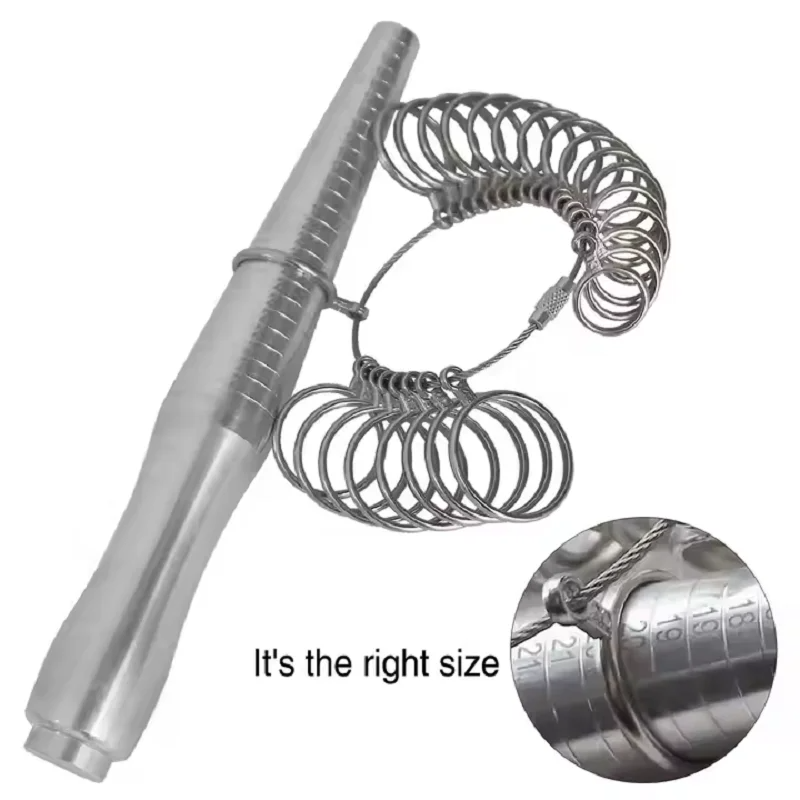 Ring Sizer Measuring Tool Mandrel Set - Mandrin de mesure de taille de