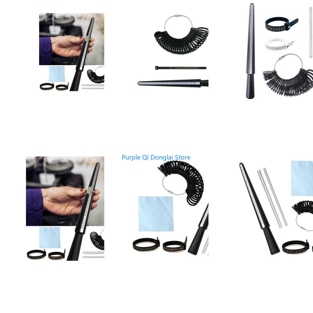 Ring Sizer Measuring Tool Mandrel Set - L21E 3/4/6/7 pièces ensemble d'outils mesure