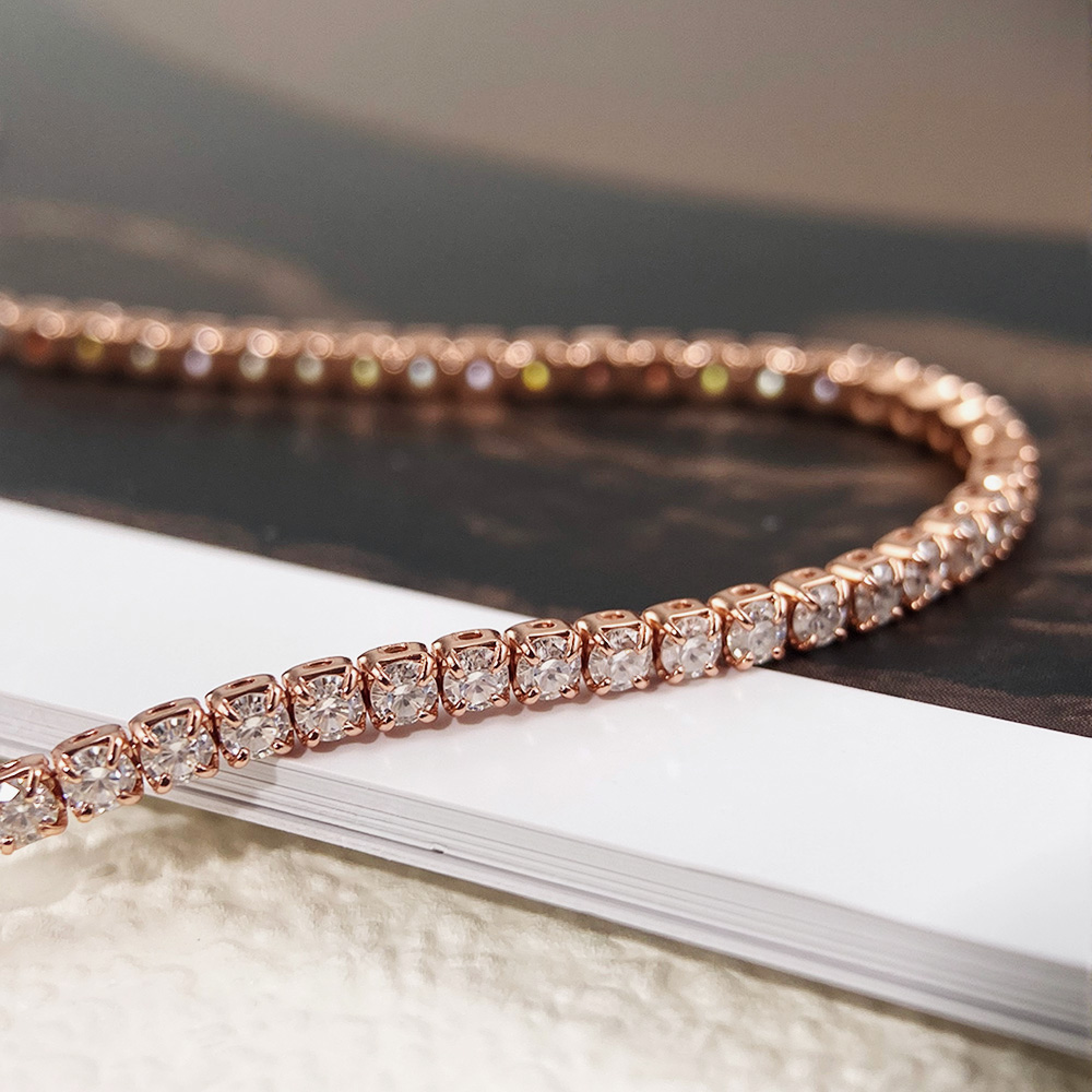 EWYA – Bracelet de Tennis en d - Moissanite Tennis Bracelet 925 Sterling avis et prix