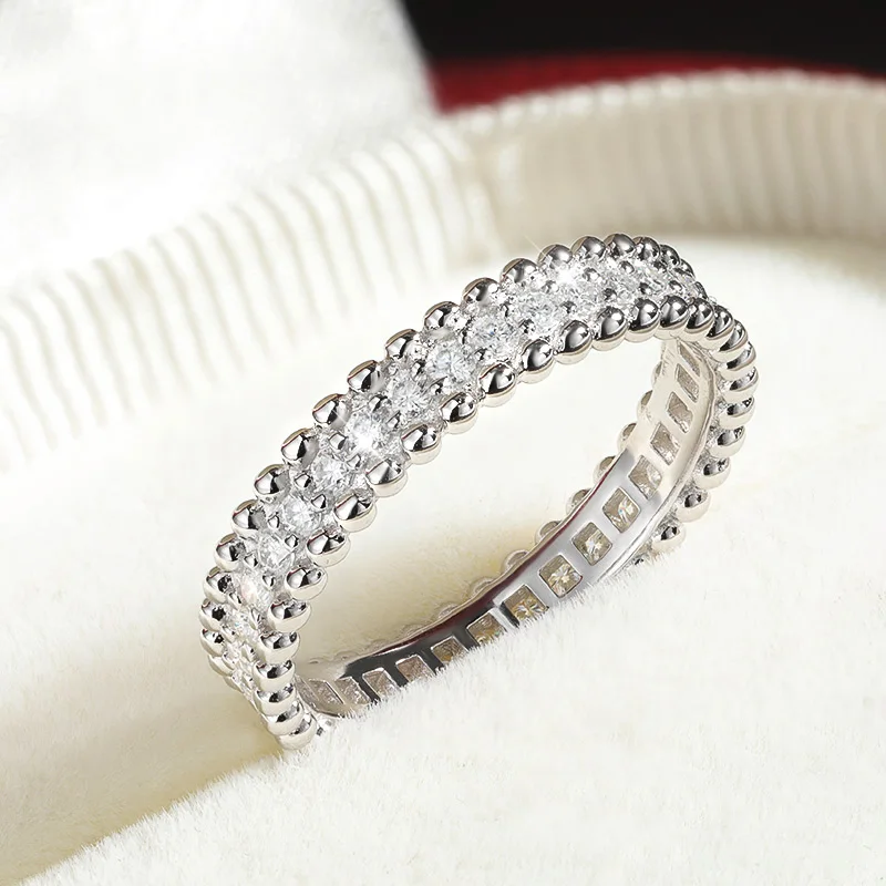 M-JAJA D VVS1 Moissanite annea - Moissanite Eternity Band Ring Stackable avis et prix