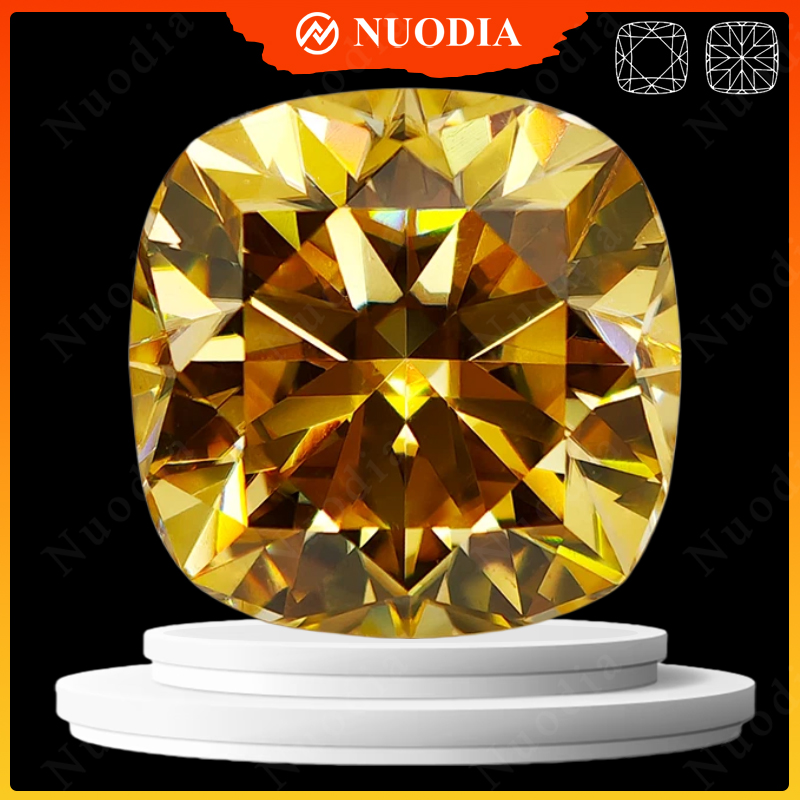 Pierre de Moissanite Jaune Cit - Gra Certificate Loose Moissanite Stone avis et prix