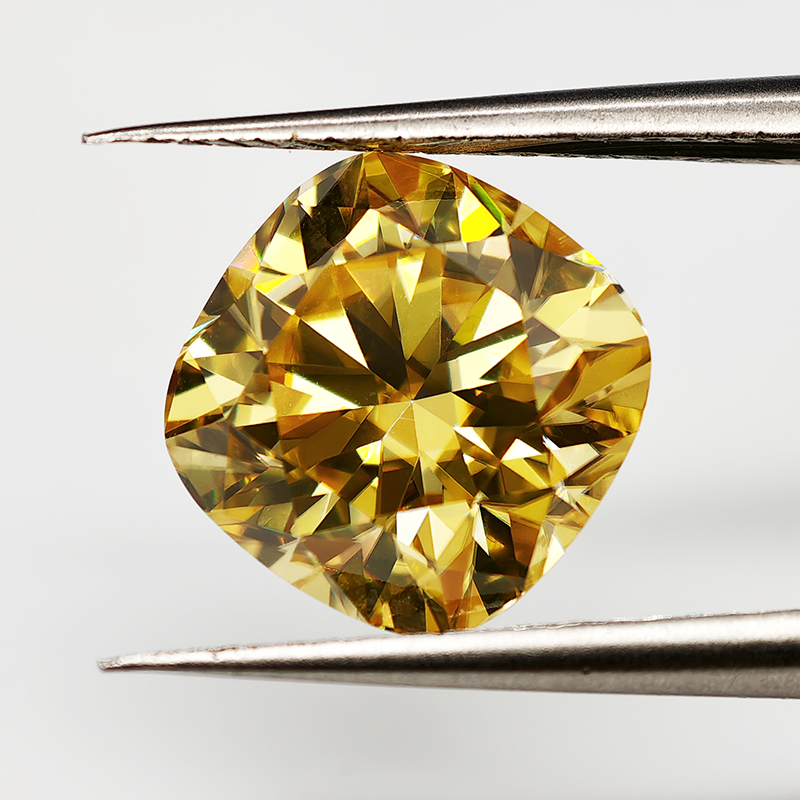 Pierre de Moissanite Jaune Cit - Gra Certificate Loose Moissanite Stone avis et prix