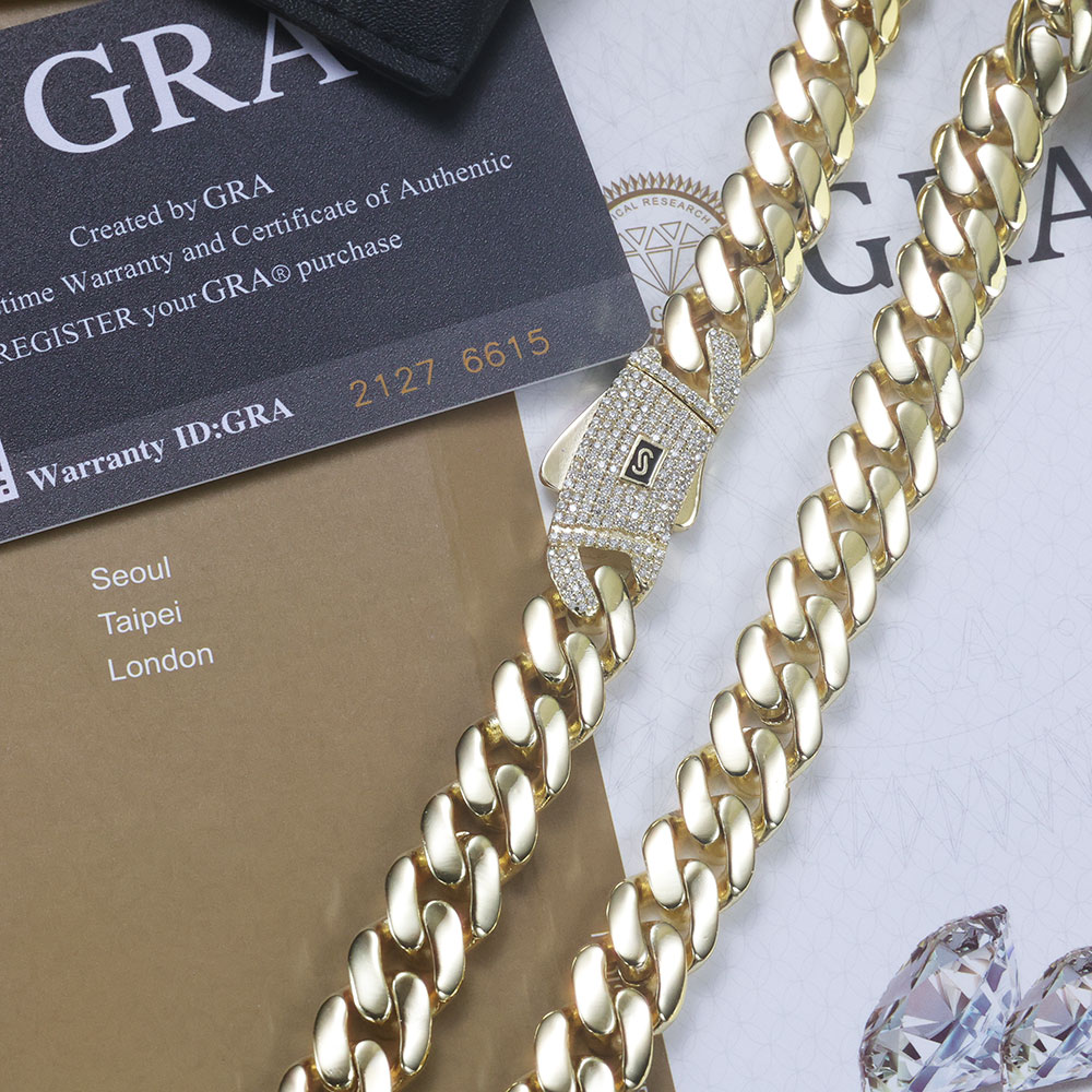 ESKEEM nouvelle chaîne de Mona - Moissanite Cuban Link Chain Iced Out avis et prix