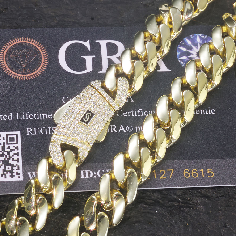 ESKEEM nouvelle chaîne de Mona - Moissanite Cuban Link Chain Iced Out avis et prix