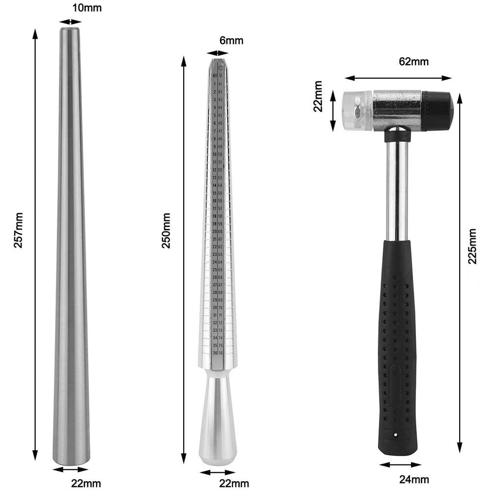 Outil de mesure de bague US UK - Ring Sizer Measuring Tool Mandrel Set avis et prix