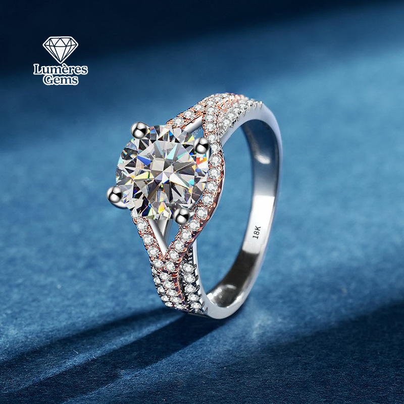 LumièRe Gems A 2-Carat D-Color - Moissanite Engagement Ring 2 Carat D Vvs1 avis et prix