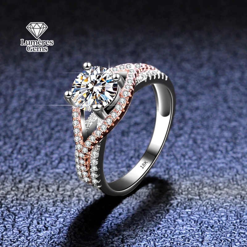 LumièRe Gems A 2-Carat D-Color - Moissanite Engagement Ring 2 Carat D Vvs1 avis et prix