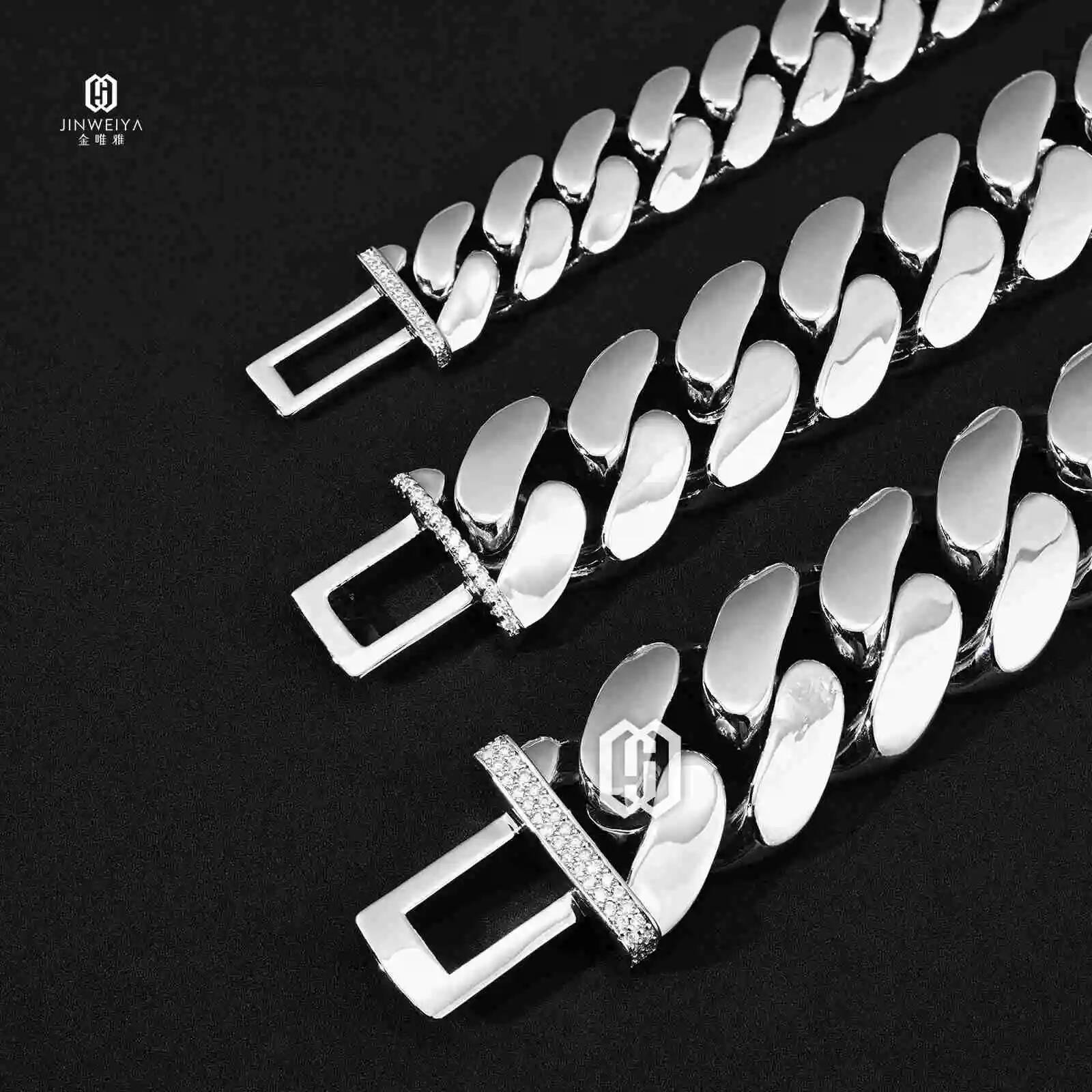 Chaîne cubaine Miami de luxe 2 - Moissanite Cuban Link Chain Iced Out avis et prix