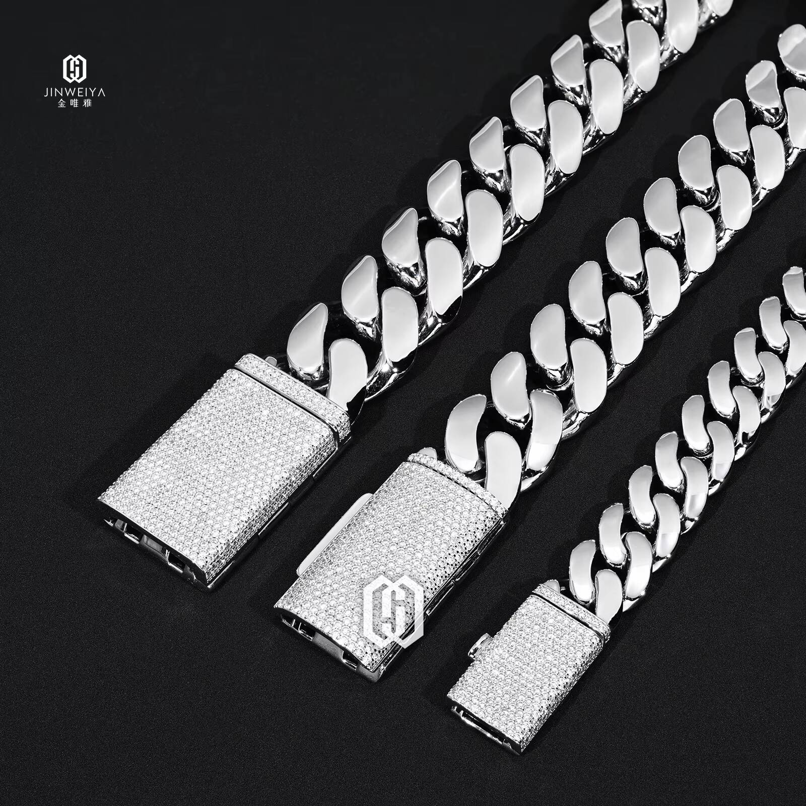 Chaîne cubaine Miami de luxe 2 - Moissanite Cuban Link Chain Iced Out avis et prix
