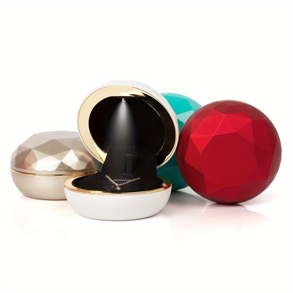 Boîte à bagues créative, boîte - Velvet Ring Box Led Light Proposal avis et prix