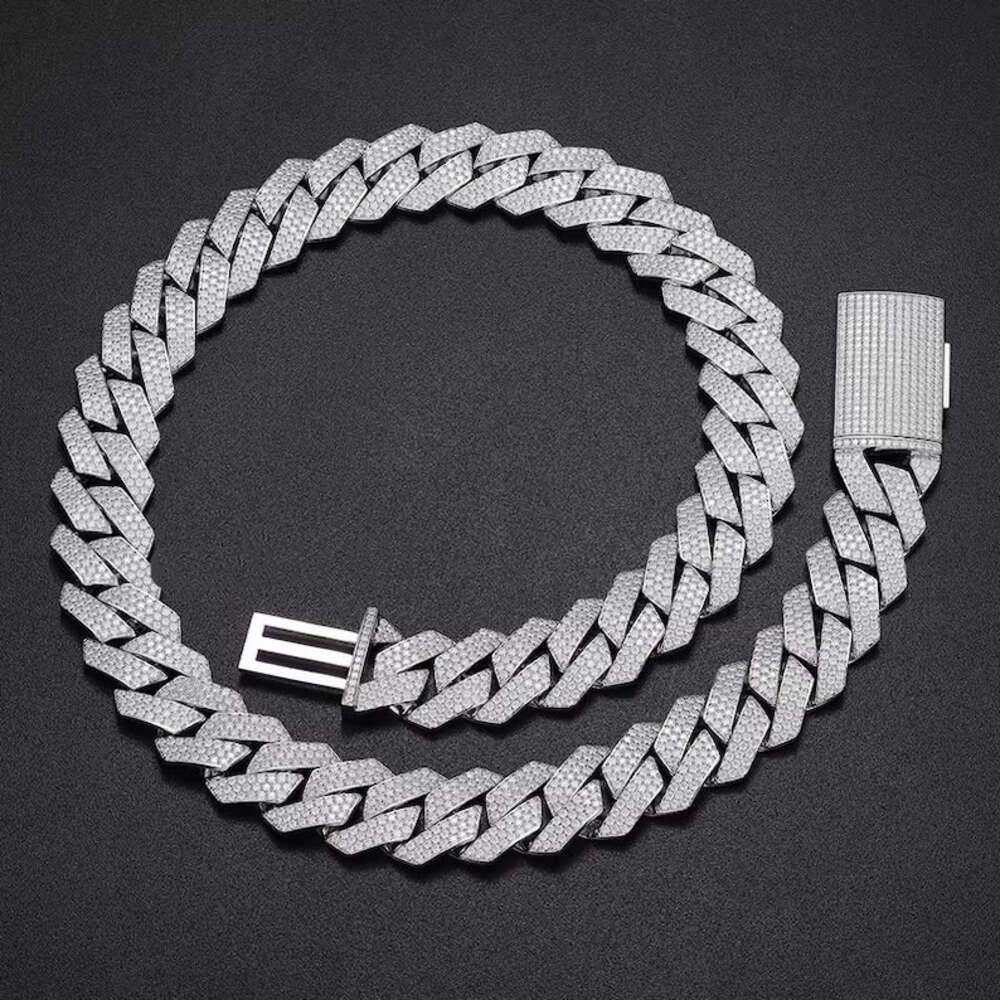 Chaîne cubaine Hip Hop de luxe - Moissanite Cuban Link Chain Iced Out avis et prix
