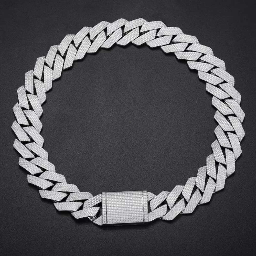 Chaîne cubaine Hip Hop de luxe - Moissanite Cuban Link Chain Iced Out avis et prix