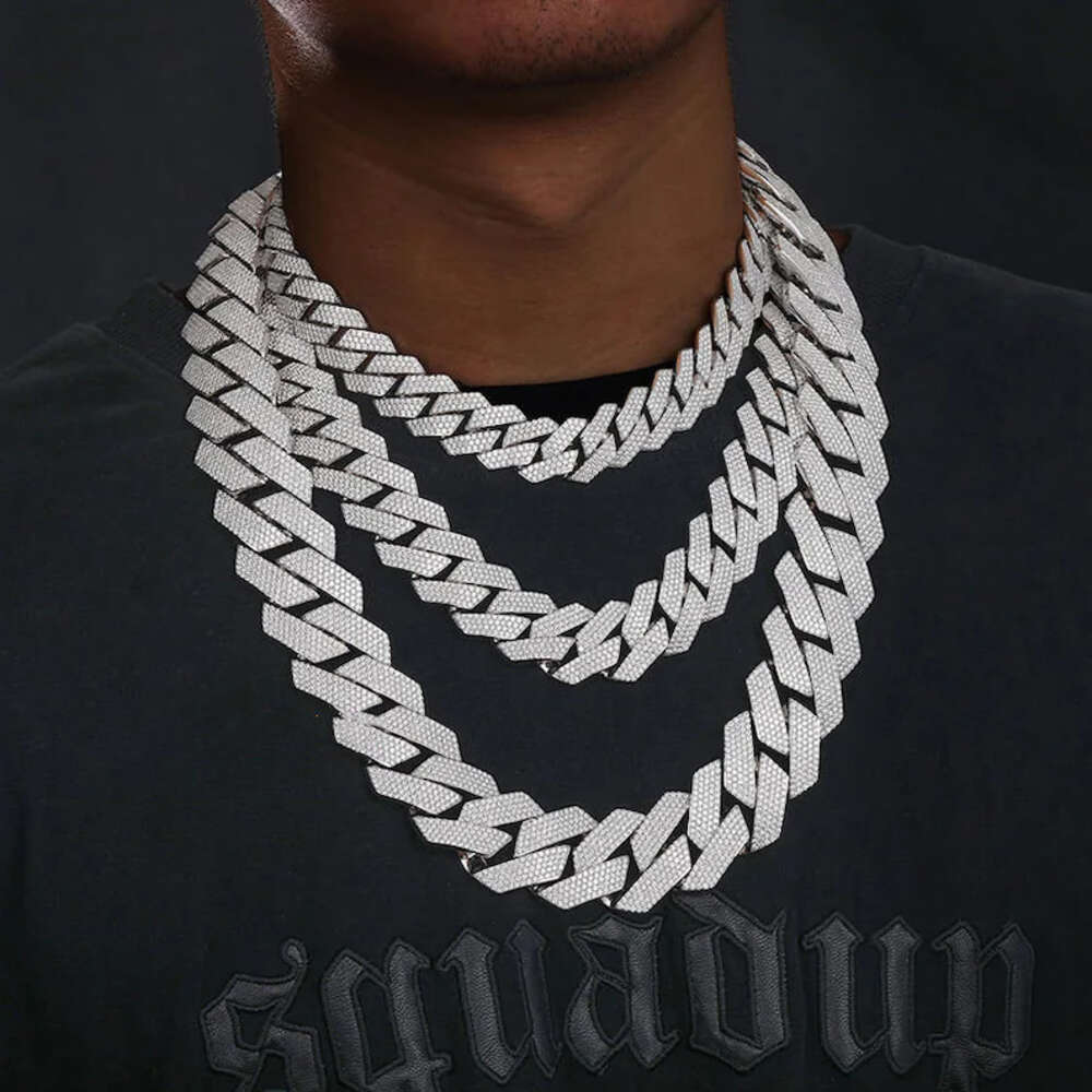 Chaîne cubaine Hip Hop de luxe - Moissanite Cuban Link Chain Iced Out avis et prix