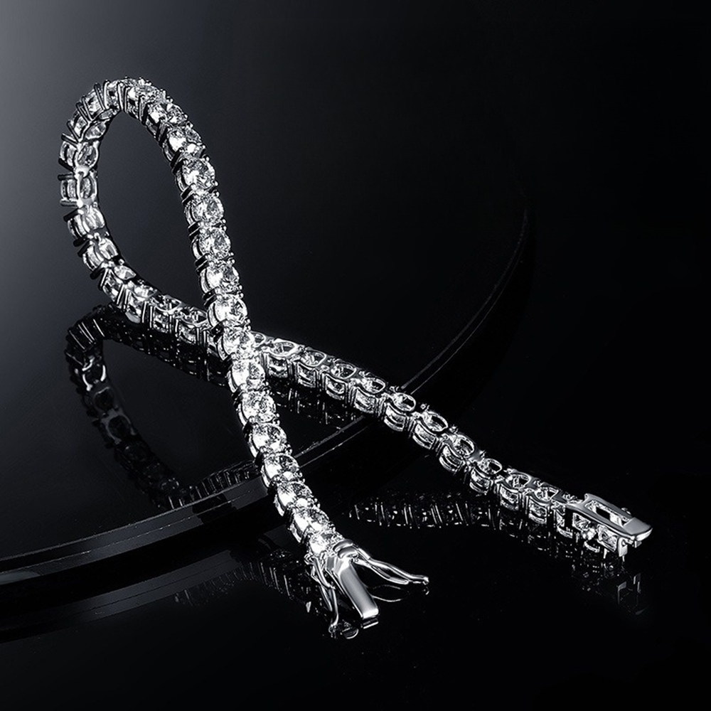 Prix d'usine Bracelet tennis e - Moissanite Tennis Bracelet 925 Sterling avis et prix