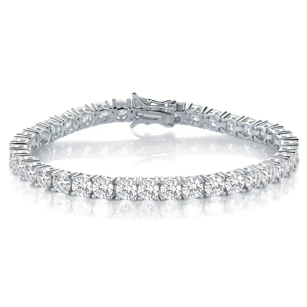 Prix d'usine Bracelet tennis e - Moissanite Tennis Bracelet 925 Sterling avis et prix