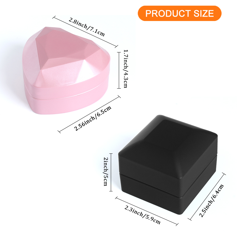 Boîte à bagues lumineuses LED  - Velvet Ring Box Led Light Proposal avis et prix