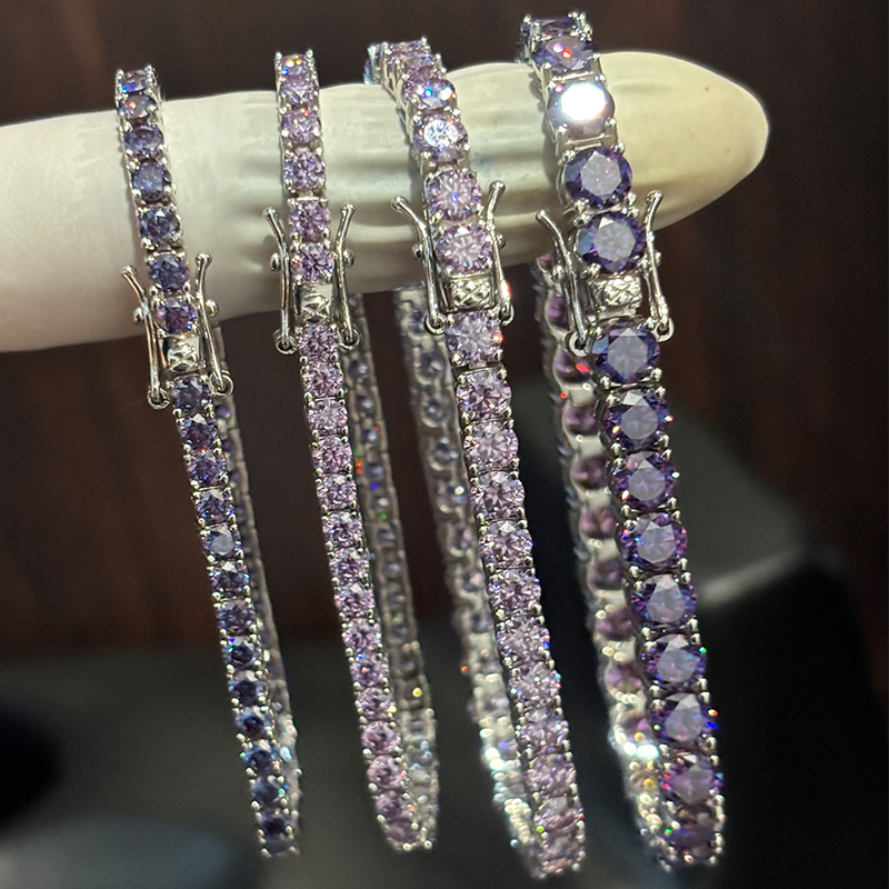 Bracelets tennis en moissanite - Moissanite Tennis Bracelet 925 Sterling avis et prix