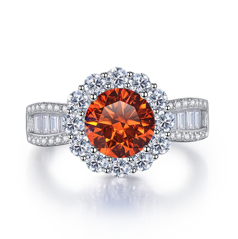 Bague en argent sterling S925  - Moissanite Engagement Ring 2 Carat D Vvs1 avis et prix