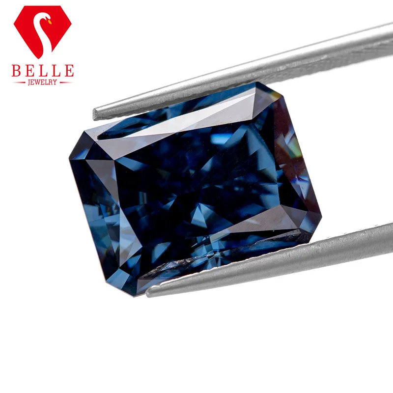 Pierre Moissanite BELLE Bleue  - Gra Certificate Loose Moissanite Stone avis et prix