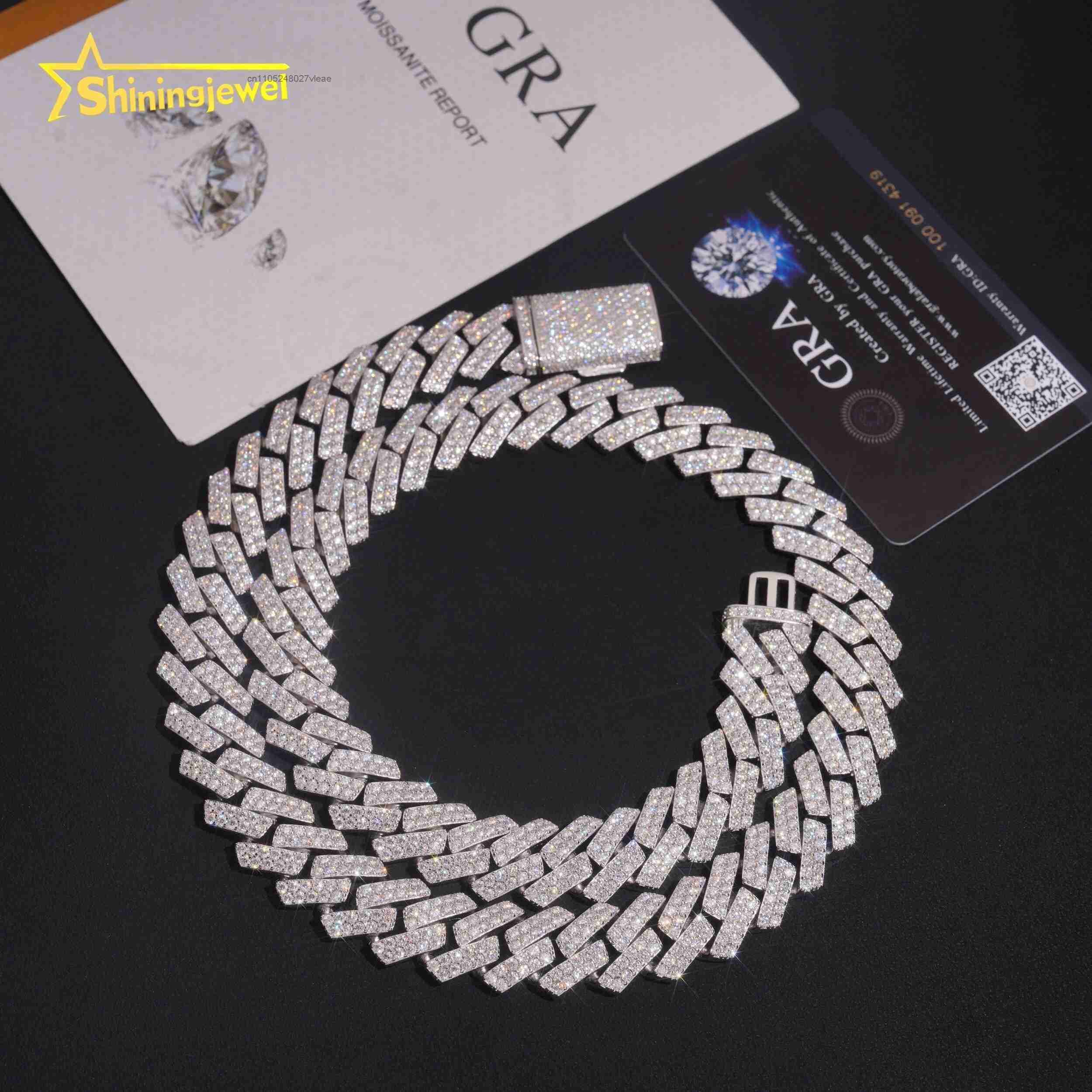 Chaîne cubaine en argent 925 d - Moissanite Cuban Link Chain Iced Out avis et prix