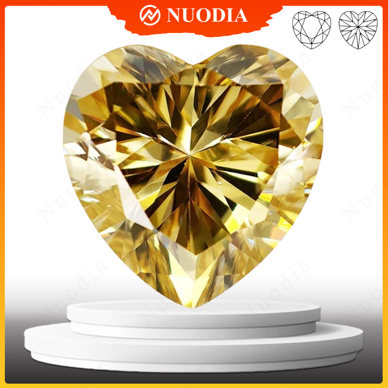 Pierre de Moissanite Jaune Cit - Gra Certificate Loose Moissanite Stone avis et prix