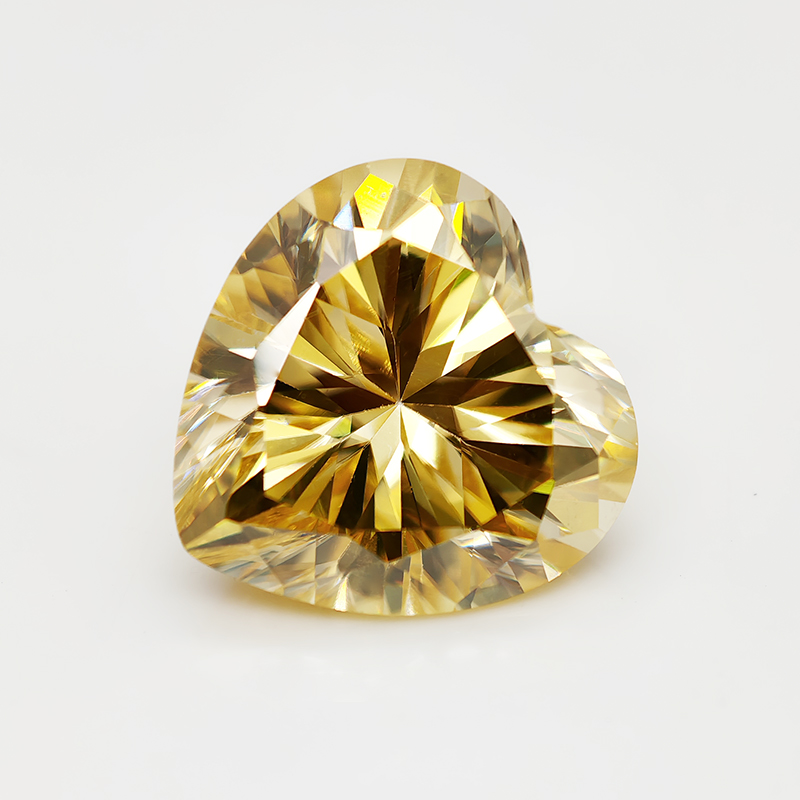 Pierre de Moissanite Jaune Cit - Gra Certificate Loose Moissanite Stone avis et prix