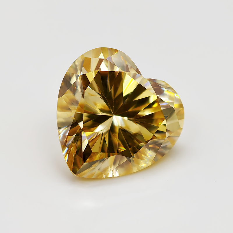 Pierre de Moissanite Jaune Cit - Gra Certificate Loose Moissanite Stone avis et prix