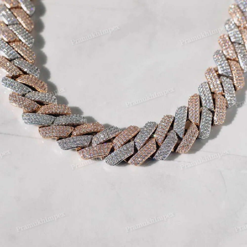 Chaîne de luxe en diamants art - Moissanite Cuban Link Chain Iced Out avis et prix