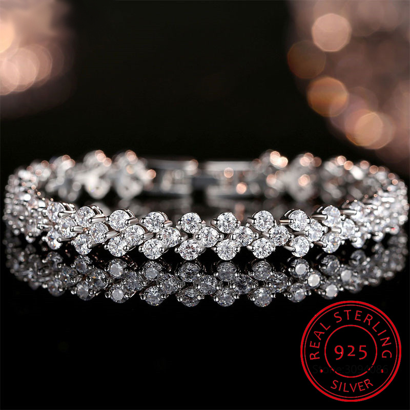 Bracelet de Tennis Moissanite  - Moissanite Tennis Bracelet 925 Sterling avis et prix
