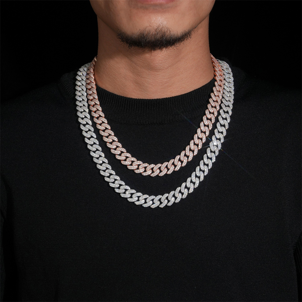 Chaîne cubaine Icedminer Bubbl - Moissanite Cuban Link Chain Iced Out avis et prix