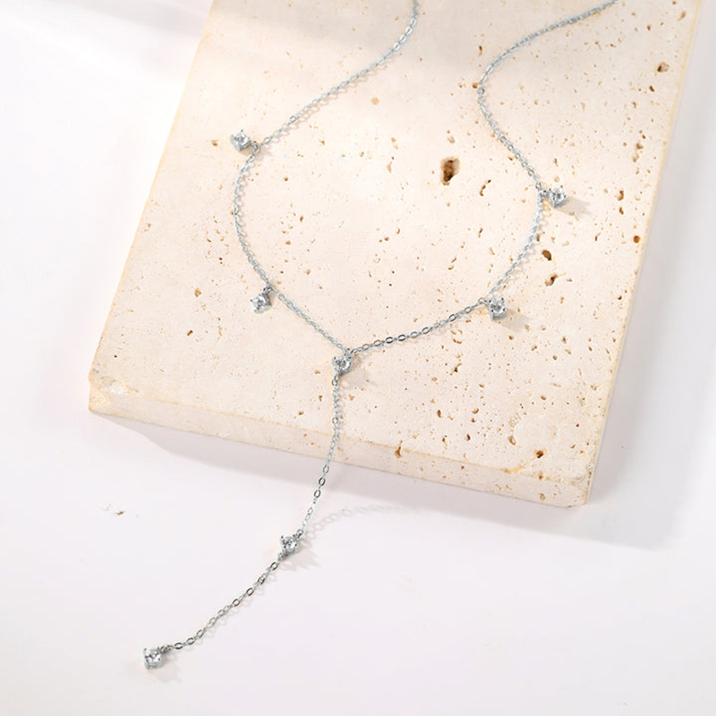 Anziw-Collier Moissanite Y JON - Moissanite Pendant Necklace Solitaire avis et prix
