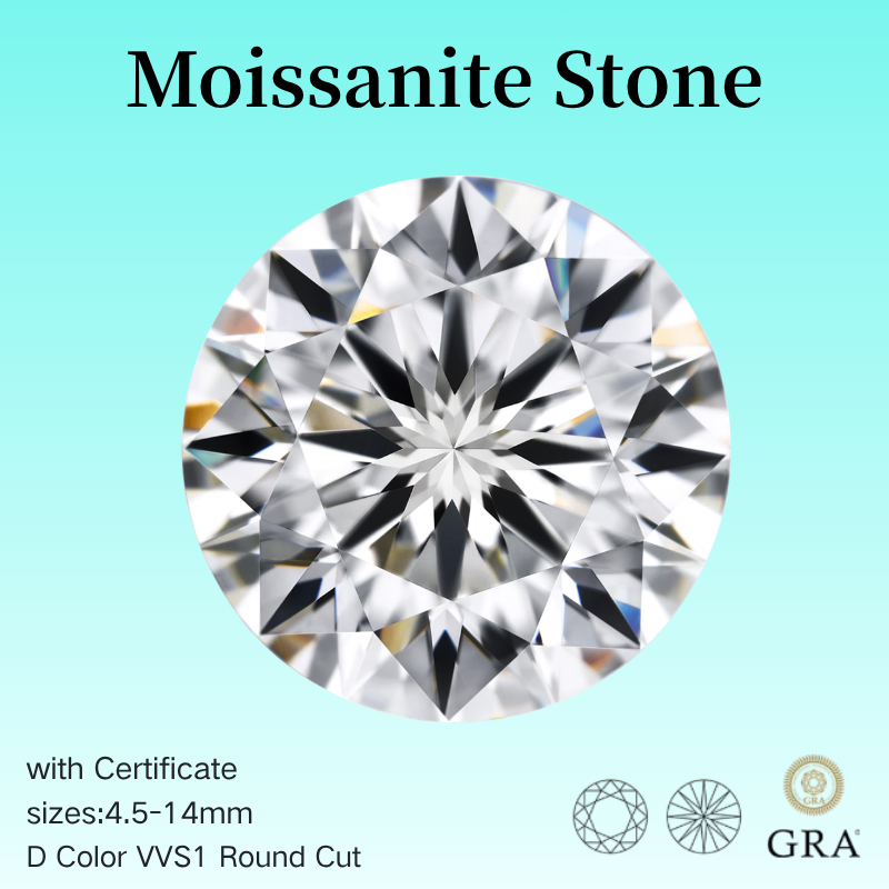 Pierre précieuse en moissanite - Gra Certificate Loose Moissanite Stone avis et prix
