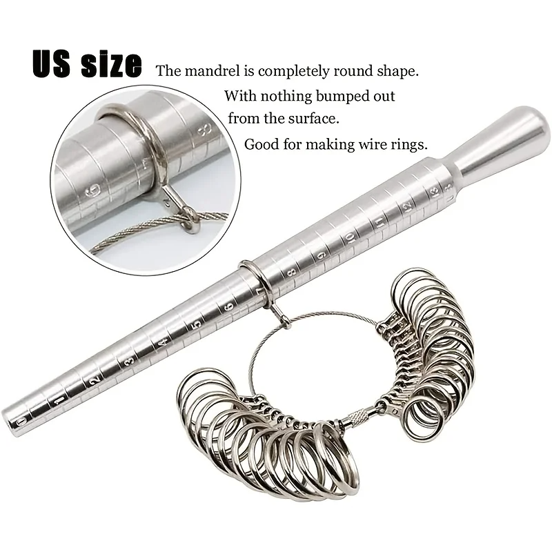 Kit de 3 outils professionnels - Ring Sizer Measuring Tool Mandrel Set avis et prix