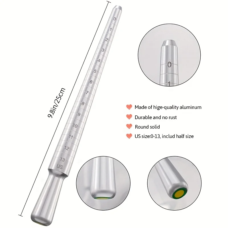 Kit de 3 outils professionnels - Ring Sizer Measuring Tool Mandrel Set avis et prix