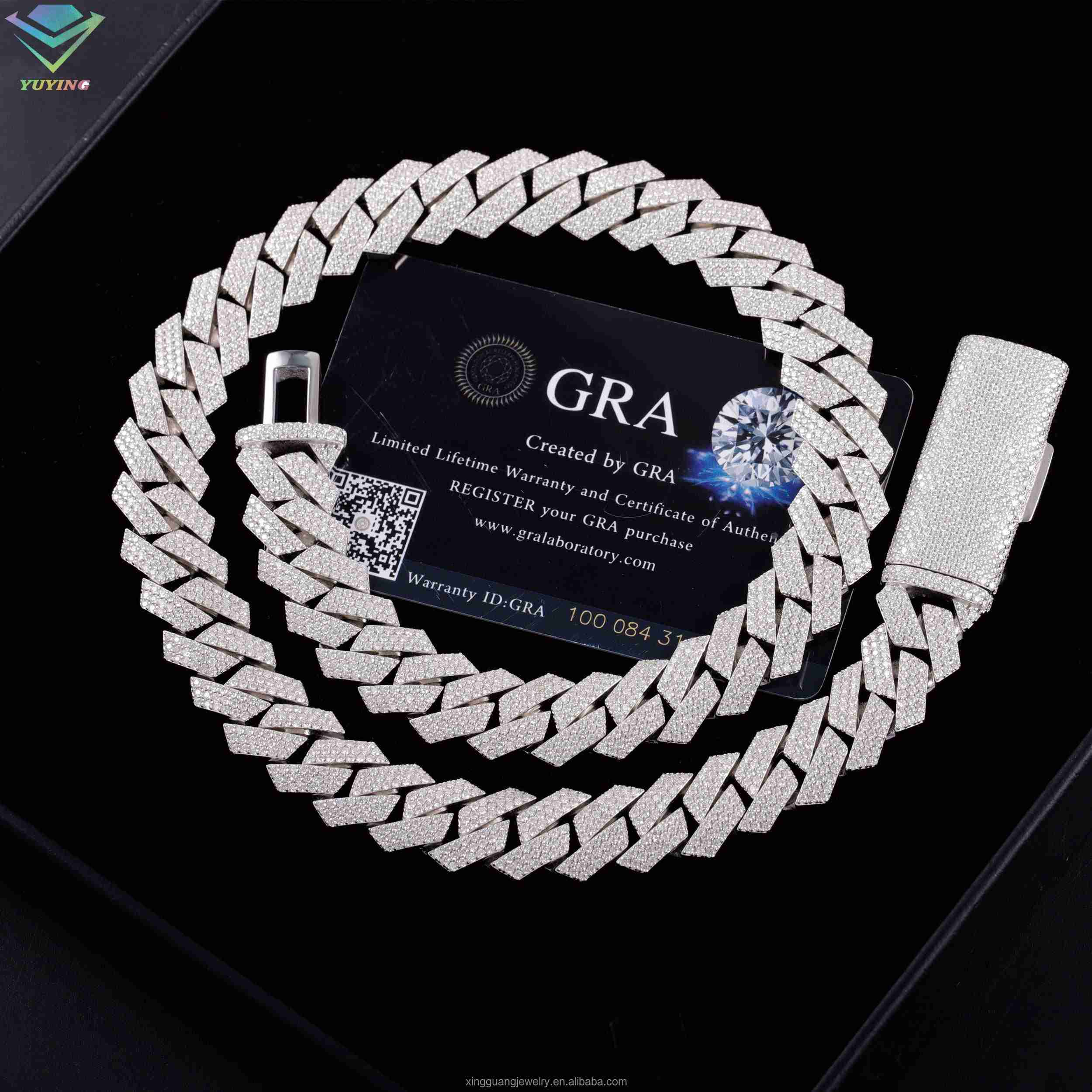 Collier Chaîne Cubaine Hip Hop - Moissanite Cuban Link Chain Iced Out avis et prix