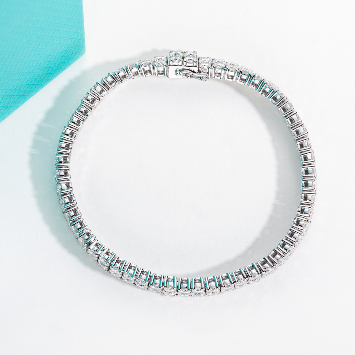 Bracelet tennis double rang en - Moissanite Tennis Bracelet 925 Sterling avis et prix